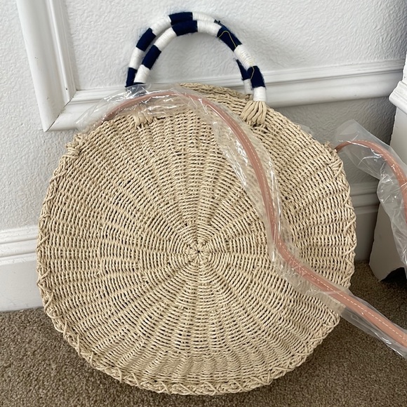 J Crew round raffia bag - Picture 1 of 2